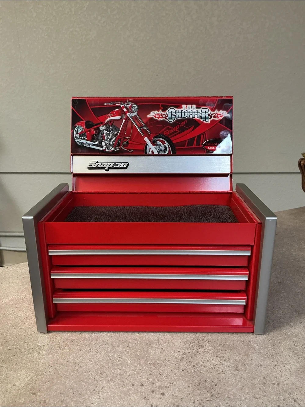 Snap-on The Chopper Limited Edition Toolbox Plaque - Red 5465/7500